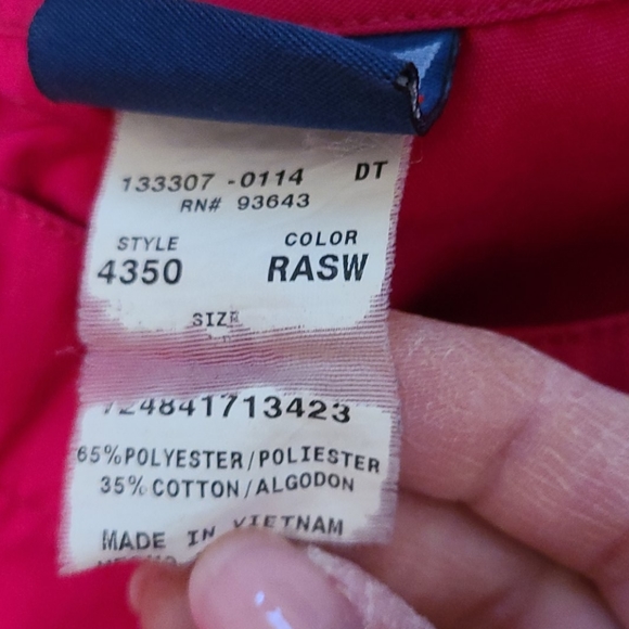 Cherokee dark pink scrub jacket - Picture 2 of 3